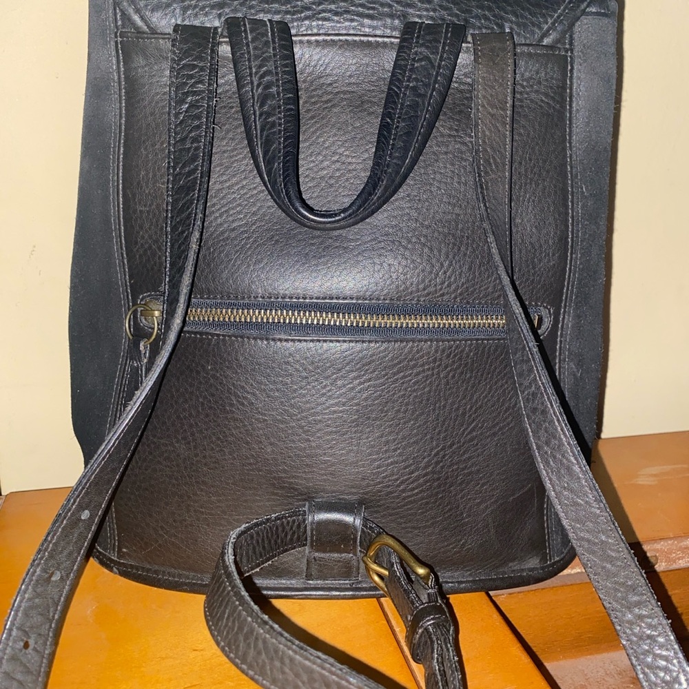 Coach Vintage 1996 Berkeley Convertible Black Suede & Leather Backpack - Picture 11 of 16